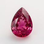 Ruby (GF) 1PC Chunky 12x16 MM Pear Faceted Pink Natural Precious Gems
