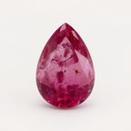 Ruby (GF) 1PC Chunky 12x16 MM Pear Faceted Pink Natural Precious Gems