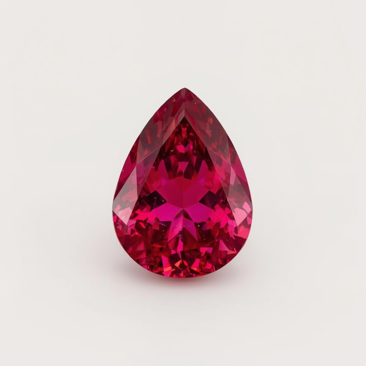 Ruby (GF) 1PC Tiny 5x7 MM Pear Faceted Pink Fiery Precious Loose Gemstone