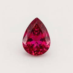 Ruby (GF) 1PC Tiny 5x7 MM Pear Faceted Pink Fiery Precious Loose Gemstone
