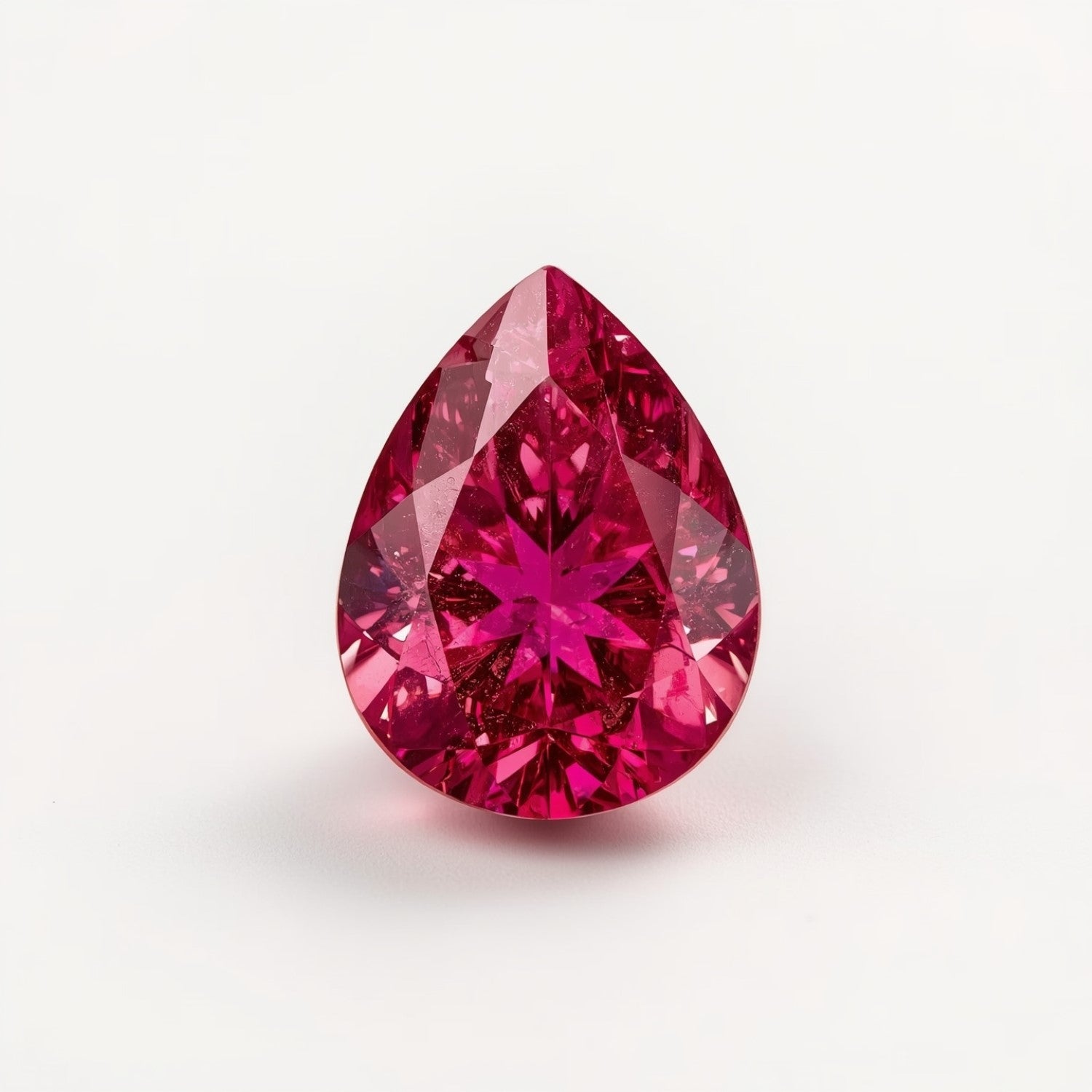 Ruby (GF) 1PC Small 6x8 MM Pear Faceted Pink Brilliant Precious Loose Gemstones Главное изображение товара