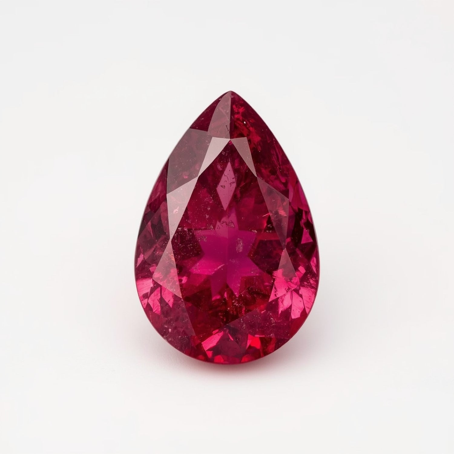 Ruby (GF) 1PC Small 6x8 MM Pear Faceted Pink Brilliant Precious Loose Gemstones Второстепенное изображение товара