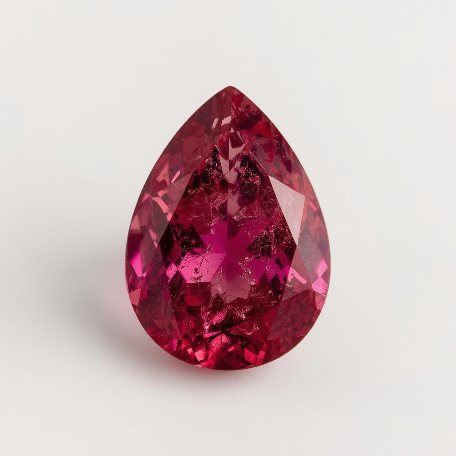 Ruby (GF) 1PC Medium 7x10 MM Pear Faceted Pink Splendid Precious Loose Gemstone Второстепенное изображение товара