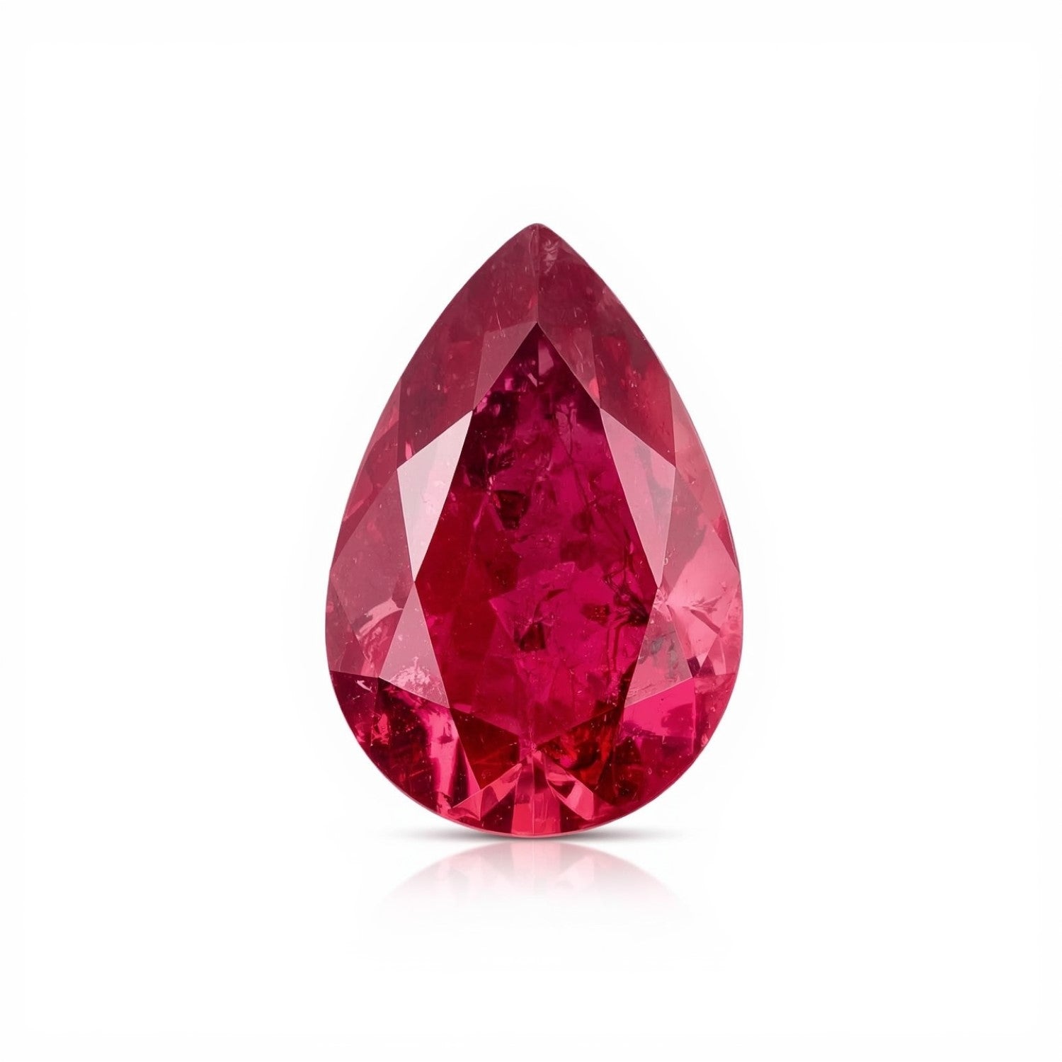 Ruby (GF) 1PC Small 7x9 MM Pear Faceted Pink Polished Precious Loose Gems