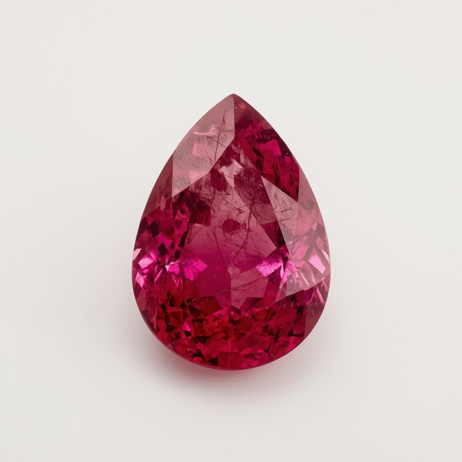Ruby (GF) 1PC Small 7x9 MM Pear Faceted Pink Polished Precious Loose Gems Immagine secondaria del prodotto