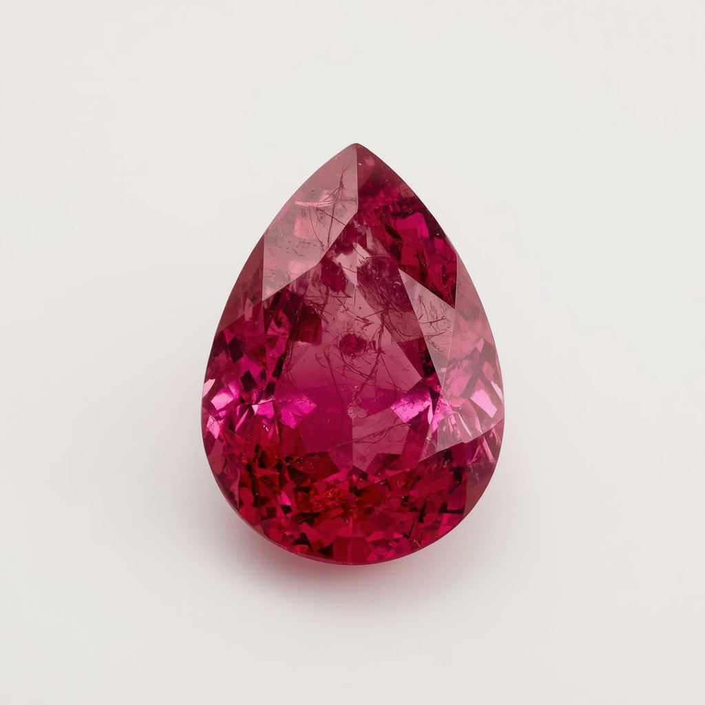 Ruby (GF) 1PC Small 7x9 MM Pear Faceted Pink Polished Precious Loose Gems