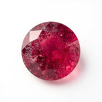 Ruby (GF) 1PC Chunky 15x15 MM Round Faceted Pink Superior Precious Gems