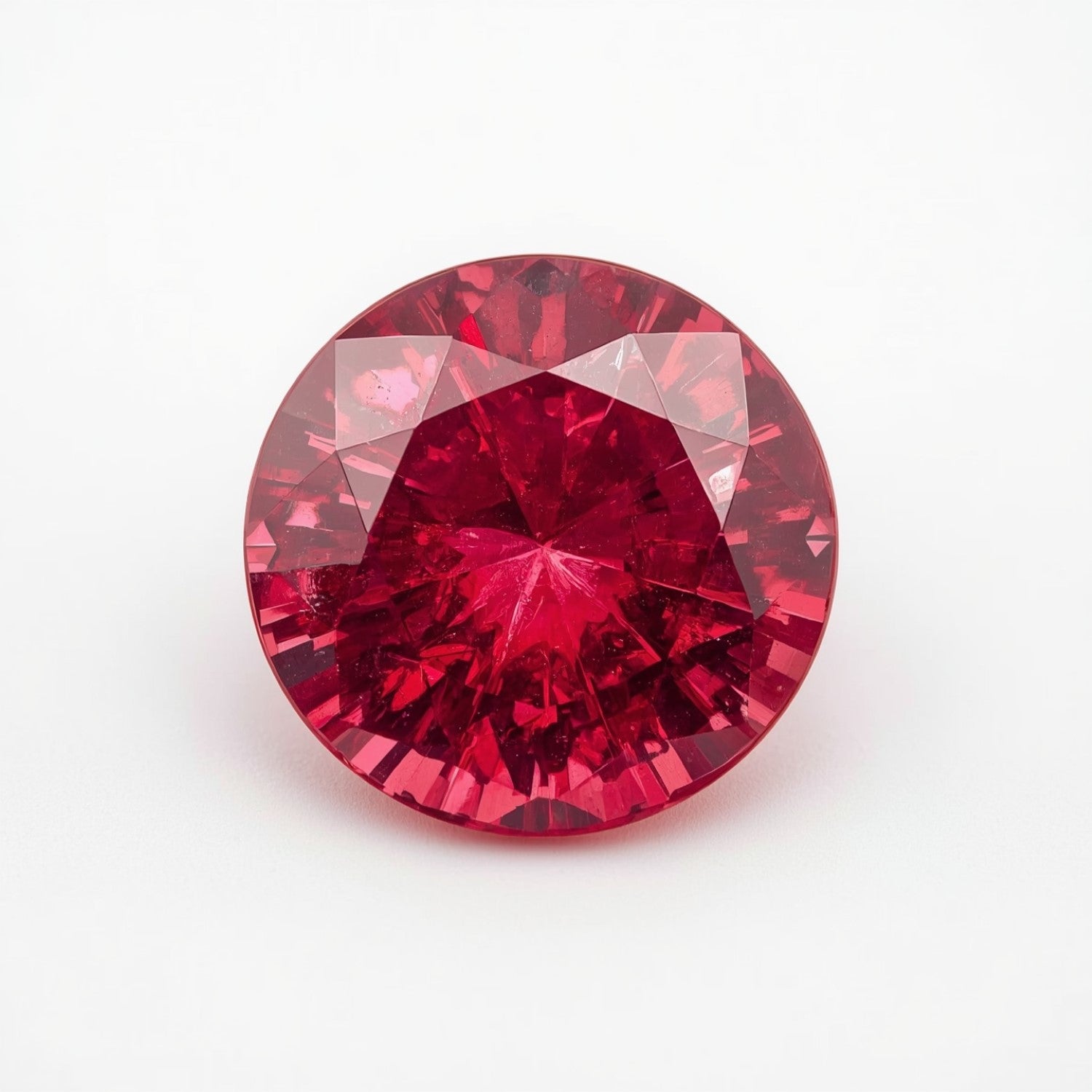 Ruby (GF) 1PC Tiny 5x5 MM Round Faceted Pink Sparkling Precious Loose Gemstone Immagine principale del prodotto