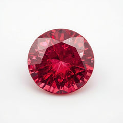 Ruby (GF) 1PC Tiny 5x5 MM Round Faceted Pink Sparkling Precious Loose Gemstone