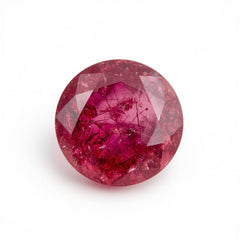 Ruby (GF) 1PC Small 7x7 MM Round Faceted Pink Splendid Precious Gems
