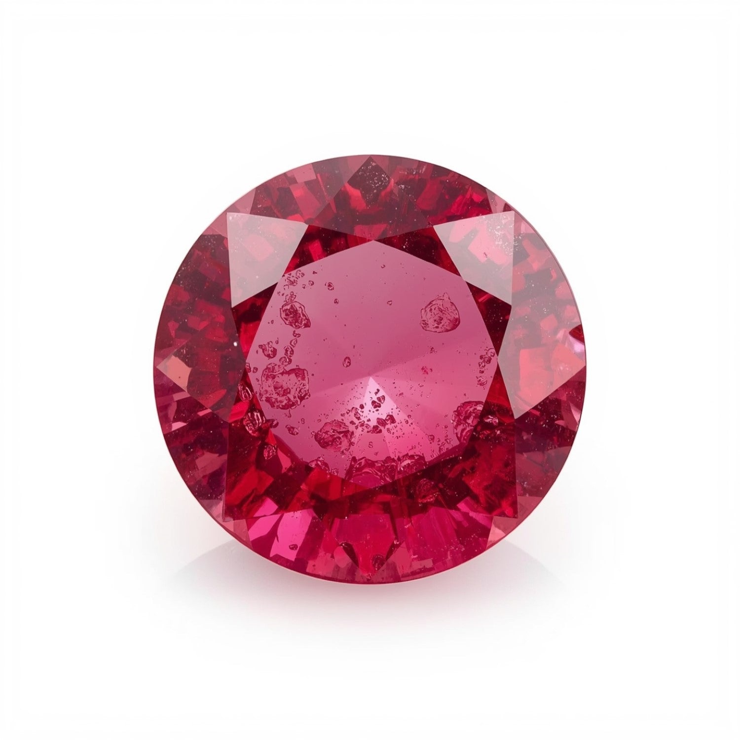 Ruby (GF) 1PC Medium 9x9 MM Round Faceted Pink Lustrous Precious Loose Gemstone Главное изображение товара