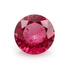 Ruby (GF) 1PC Medium 9x9 MM Round Faceted Pink Lustrous Precious Loose Gemstone