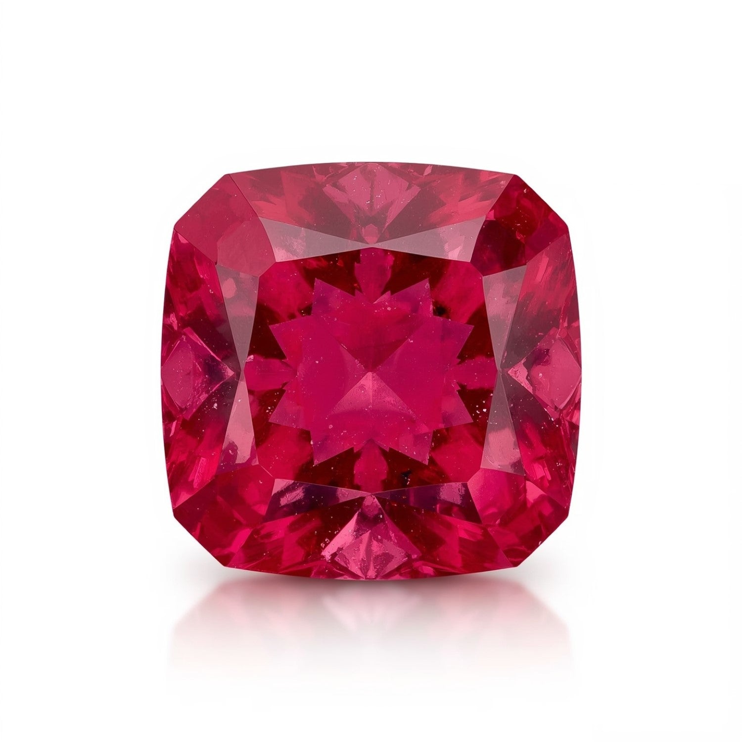 Ruby (GF) 1PC Large 10x10 MM Square Faceted Pink Shine Precious Loose Gemstones