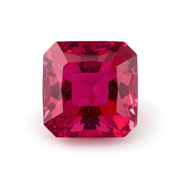 Ruby (GF) 1PC Chunky 13x13 MM Square Faceted Pink Natural Precious Loose Gemstone