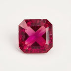 Ruby (GF) 1PC Chunky 14x14 MM Square Faceted Pink Genuine Precious Loose Gemstones