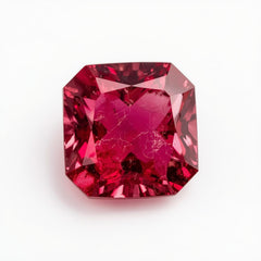 Ruby (GF) 1PC Tiny 6x6 MM Square Faceted Pink Polished Precious Loose Gemstones