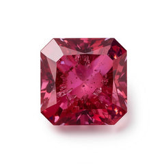 Ruby (GF) 1PC Medium 9x9 MM Square Faceted Pink Lustrous Precious Loose Gemstone