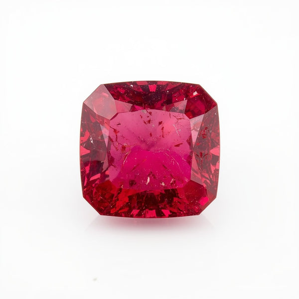 Ruby (GF) 1PC Medium 9x9 MM Square Faceted Pink Lustrous Precious Loose Gemstone