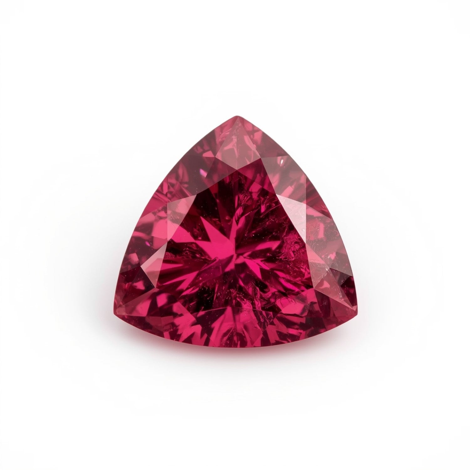 Ruby (GF) 1PC Chunky 16x16 MM Triangle Faceted Pink Pure Precious Loose Gems Imagen principal del producto