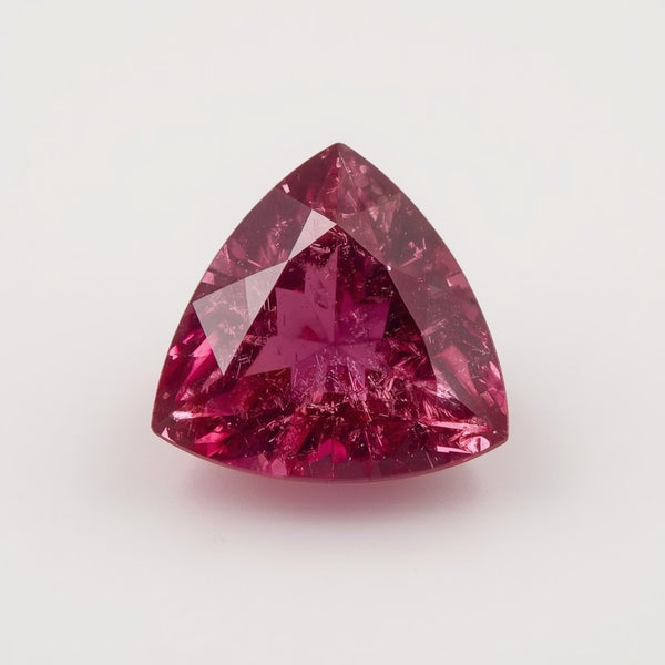 Ruby (GF) 1PC Chunky 16x16 MM Triangle Faceted Pink Pure Precious Loose Gems