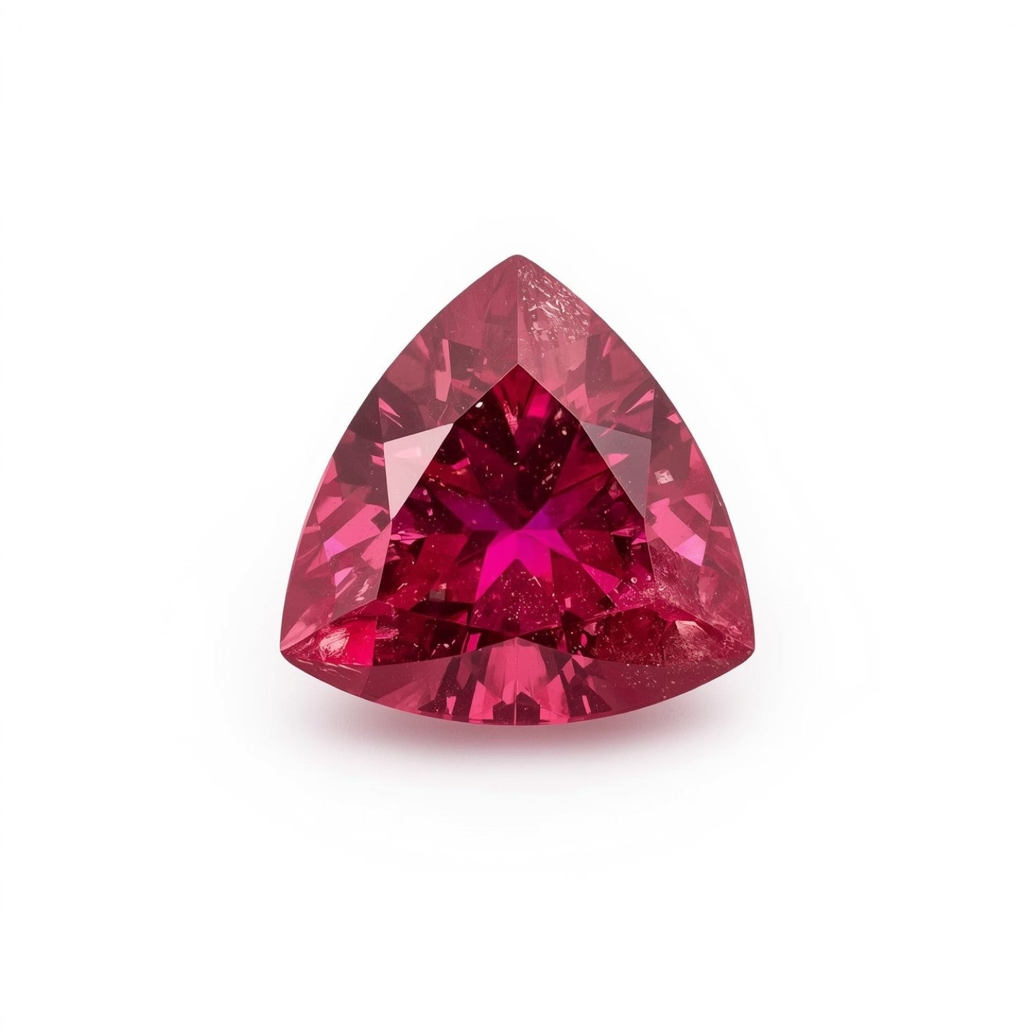 Ruby (GF) 10PC Tiny 3x3 MM Triangle Faceted Pink Fiery Precious Gems