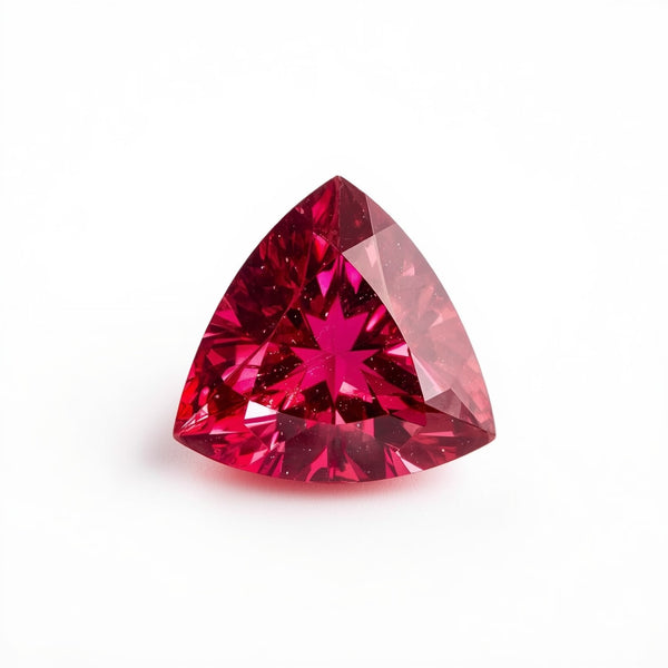 Ruby (GF) 10PC Tiny 3x3 MM Triangle Faceted Pink Fiery Precious Gems