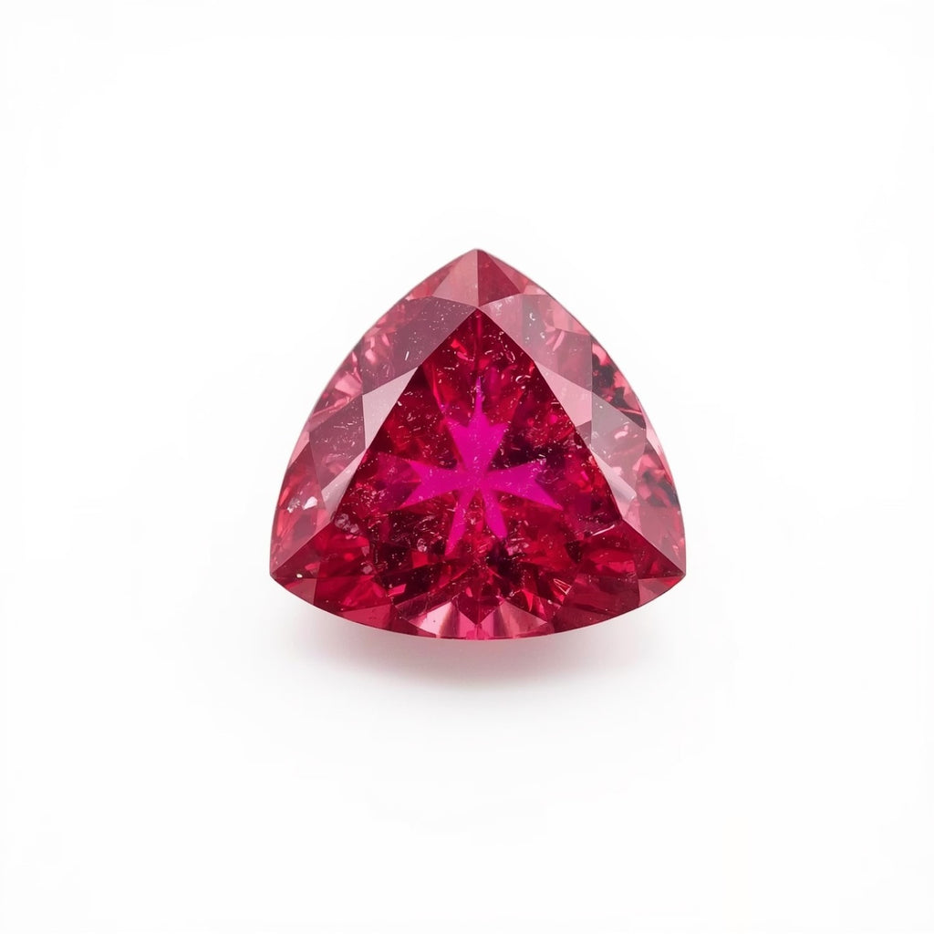 Ruby (GF) 10PC Tiny 4x4 MM Triangle Faceted Pink Brilliant Precious Loose Gems