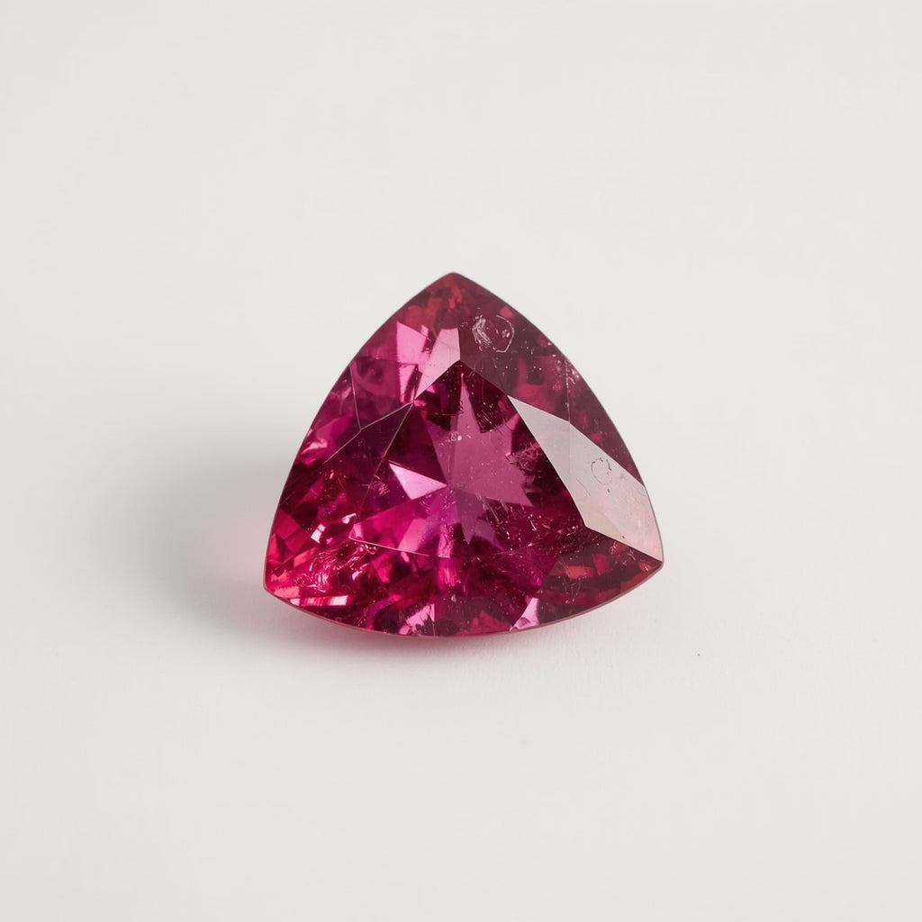 Ruby (GF) 10PC Tiny 4x4 MM Triangle Faceted Pink Brilliant Precious Loose Gems