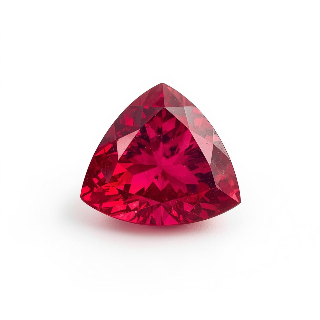 Ruby (GF) 1PC Tiny 5x5 MM Triangle Faceted Pink Sparkling Precious Loose Gemstone