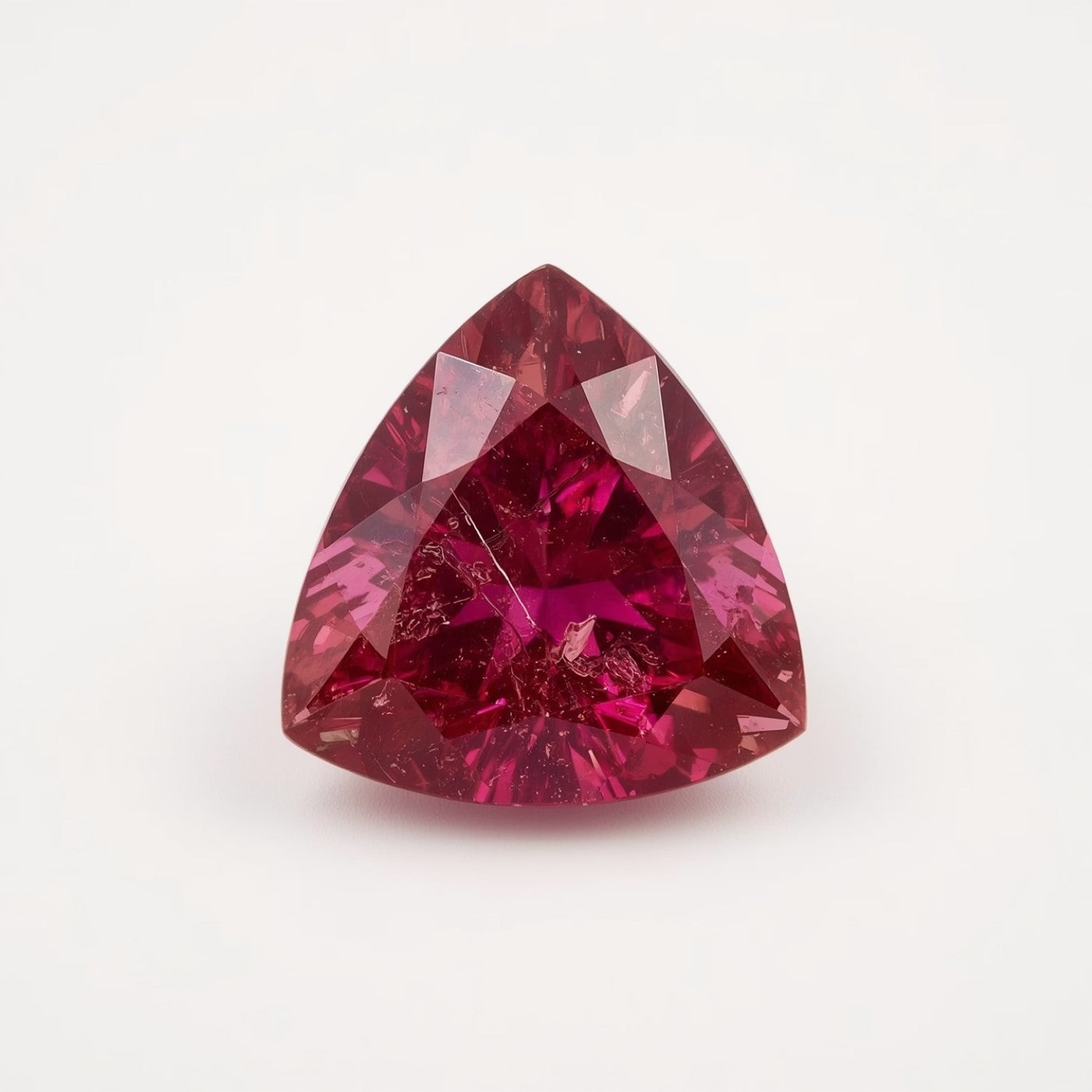Ruby (GF) 1PC Tiny 5x5 MM Triangle Faceted Pink Sparkling Precious Loose Gemstone Secondary image