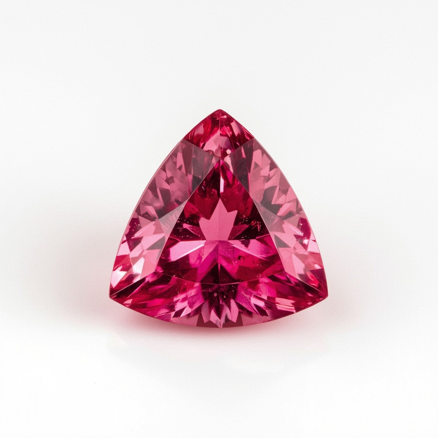 Ruby (GF) 1PC Medium 9x9 MM Triangle Faceted Pink Lustrous Precious Loose Gemstone