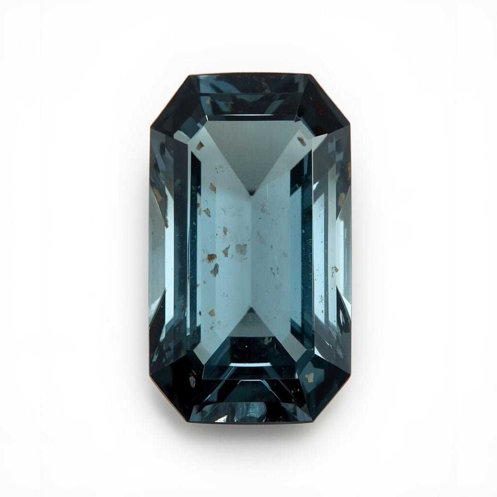 Swiss Blue Topaz 1PC Chunky 10x20 MM Baguette Faceted Blue Genuine Semi Precious Loose Gems
