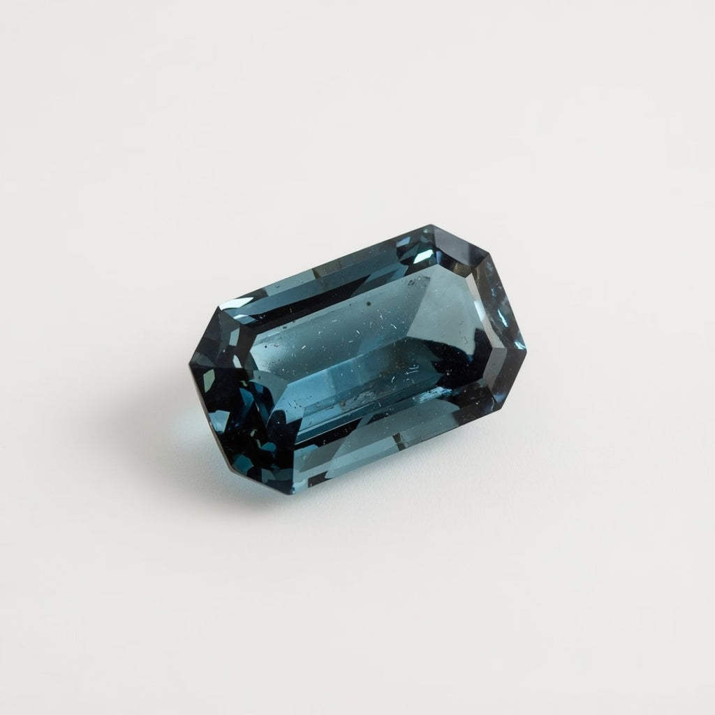 Swiss Blue Topaz 1PC Tiny 4x8 MM Baguette Faceted Blue Lustrous Semi Precious Gems