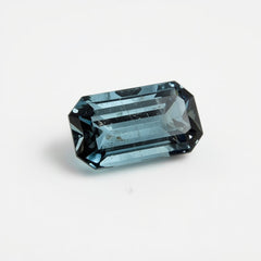 Swiss Blue Topaz 1PC Tiny 4x8 MM Baguette Faceted Blue Lustrous Semi Precious Gems