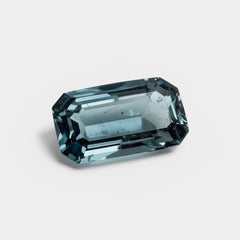 Schweizer Blautopas, 1 Stück, mittelgroß, 7 x 14 mm, Baguette-Facett, blau, hochwertige, lose Halbedelsteine