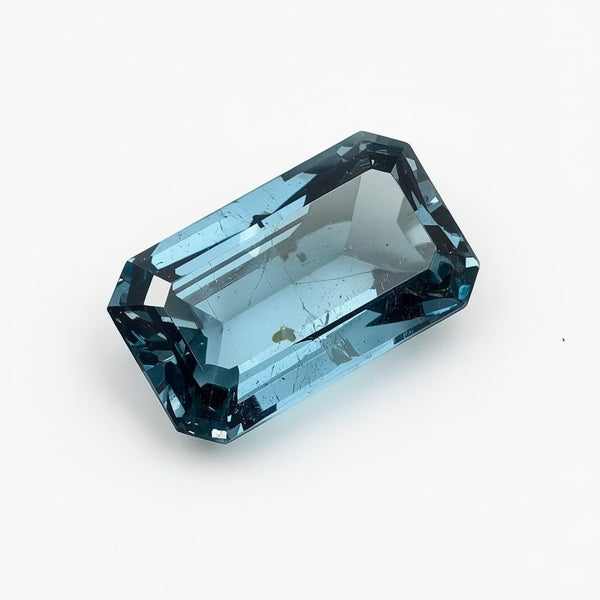 Swiss Blue Topaz 1PC Large 8x16 MM Baguette Faceted Blue Natural Semi Precious Gems