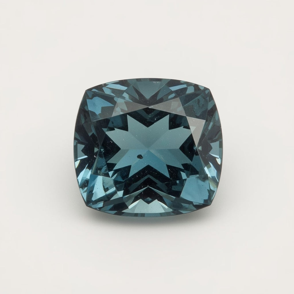 Swiss Blue Topaz 1PC Chunky 16x16 MM Cushion Faceted Blue Pure Semi Precious Loose Gemstones