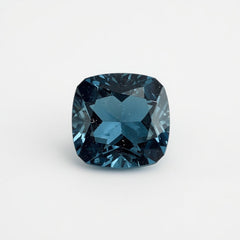 Swiss Blue Topaz 1PC Tiny 6x6 MM Cushion Faceted Blue Polished Semi Precious Loose Gems