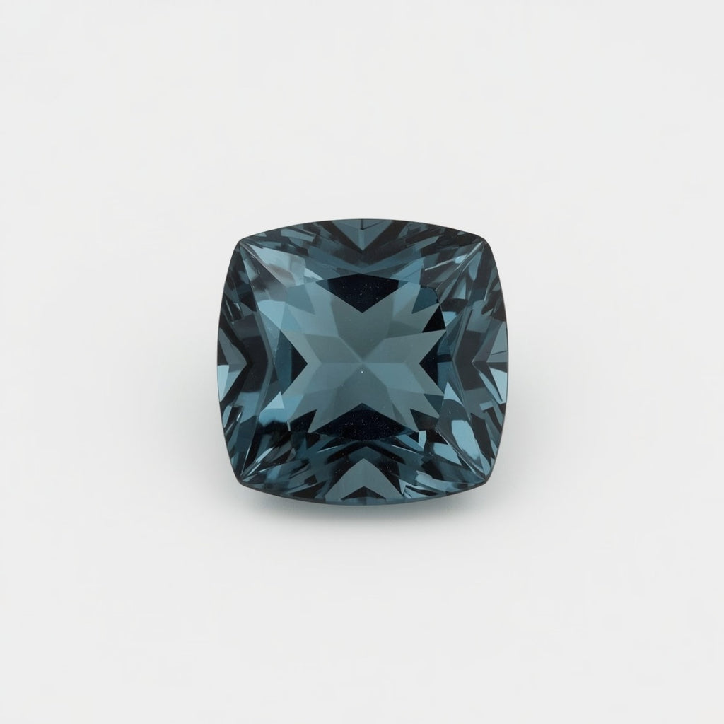 Swiss Blue Topaz 1PC Tiny 6x6 MM Cushion Faceted Blue Polished Semi Precious Loose Gems