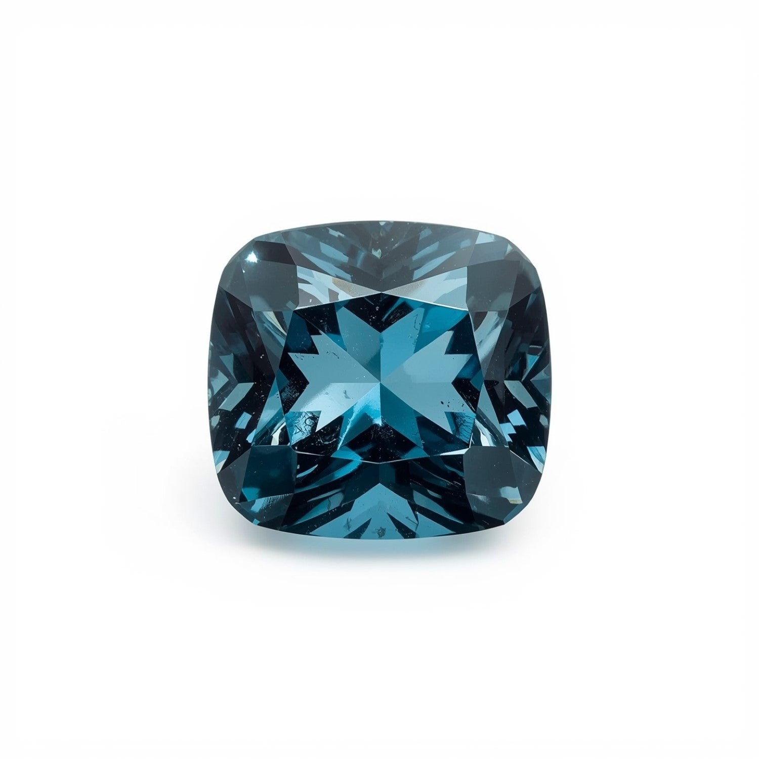 Swiss Blue Topaz 1PC Small 7x7 MM Cushion Faceted Blue Splendid Semi Precious Loose Gemstone