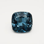 Swiss Blue Topaz 1PC Medium 9x9 MM Cushion Faceted Blue Lustrous Semi Precious Gems