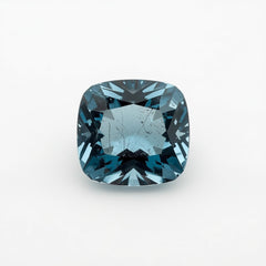 Swiss Blue Topaz 1PC Medium 9x9 MM Cushion Faceted Blue Lustrous Semi Precious Gems