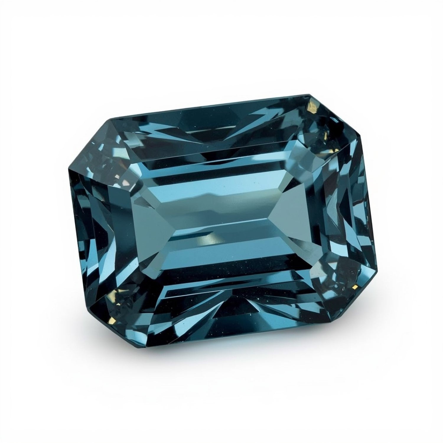 Swiss Blue Topaz 1PC Chunky 15x20 MM Emerald Faceted Blue Polished Semi Precious Loose Gems Main image