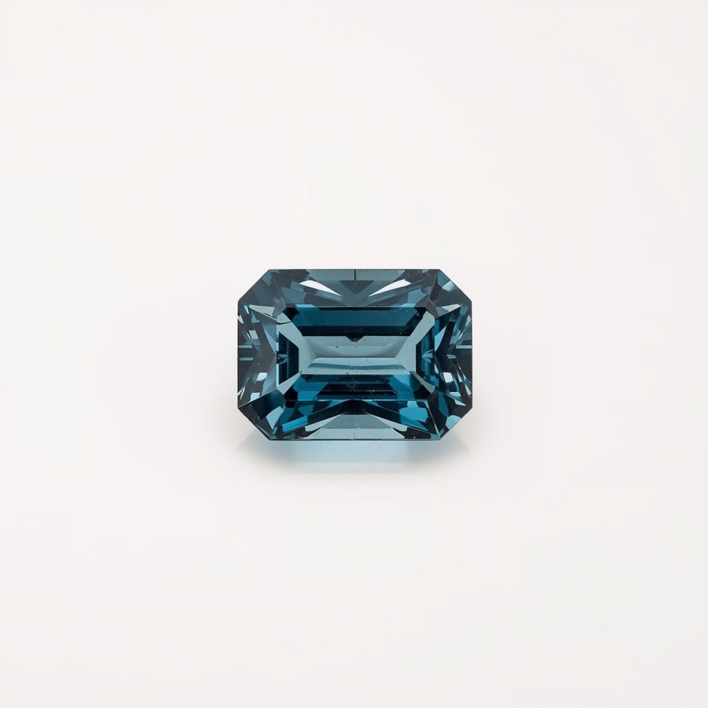 Swiss Blue Topaz 1PC Tiny 3x5 MM Emerald Faceted Blue Polished Semi Precious Loose Gemstones