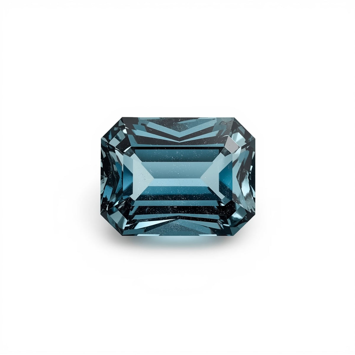 Schweizer Blautopas, 1 Stück, winziger 4 x 6 mm Smaragd, facettiert, blau, prächtige Halbedelsteine