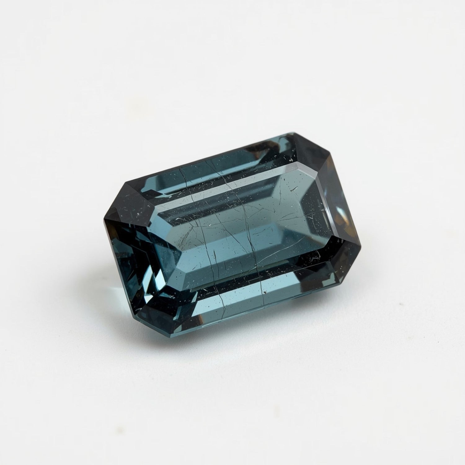 Swiss Blue Topaz 1PC Small 6x9 MM Emerald Faceted Blue Shine Semi Precious Loose Gemstones