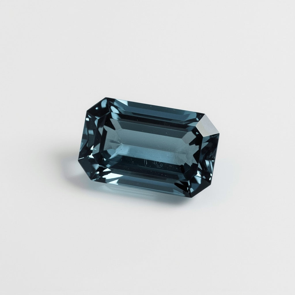 Swiss Blue Topaz 1PC Medium 7x10 MM Emerald Faceted Blue High-Quality Semi Precious Loose Gems