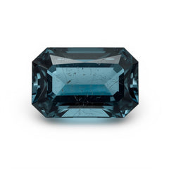 Swiss Blue Topaz 1PC Large 8x12 MM Emerald Faceted Blue Superior Semi Precious Gems