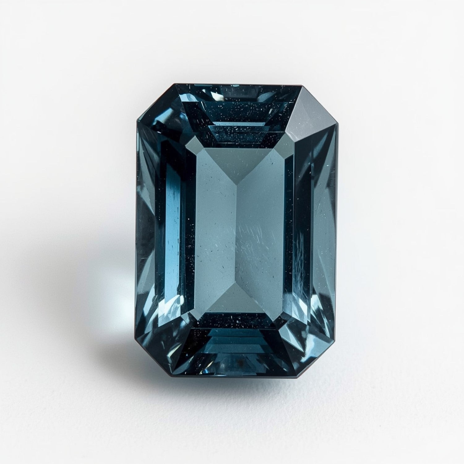 Swiss Blue Topaz 1PC Large 8x12 MM Emerald Faceted Blue Superior Semi Precious Gems