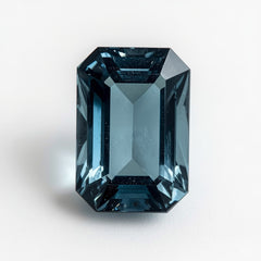 Swiss Blue Topaz 1PC Large 8x12 MM Emerald Faceted Blue Superior Semi Precious Gems